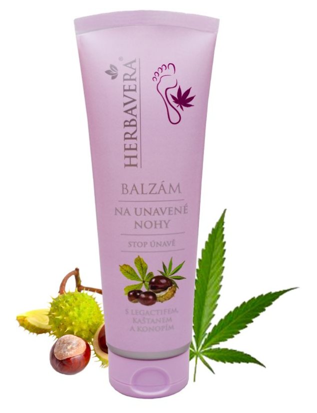 Herbavera Baume apaisant pour jambes fatiguées au legactif, marron d'inde et chanvre 120 ml
