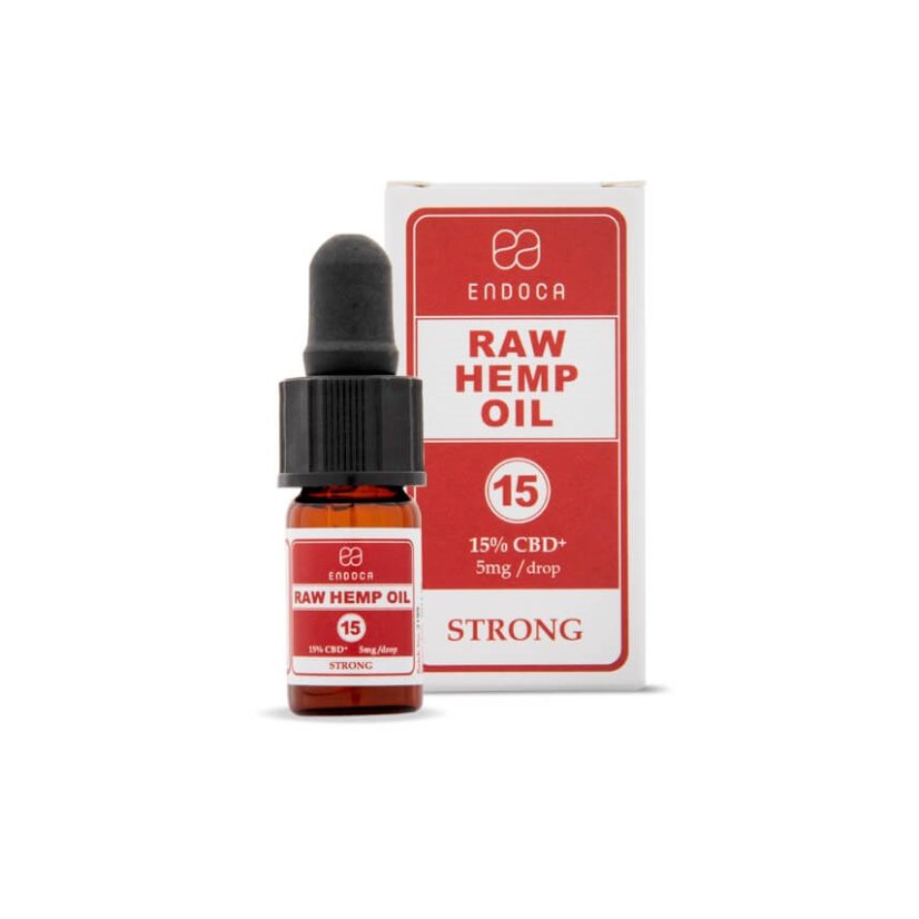 Endoca RAW Huile de chanvre 300 mg CBD + CBDa (15%), 2 ml