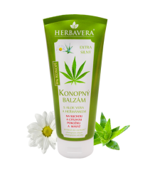 Herbavera Konopný balzam s aloe vera, 200 ml