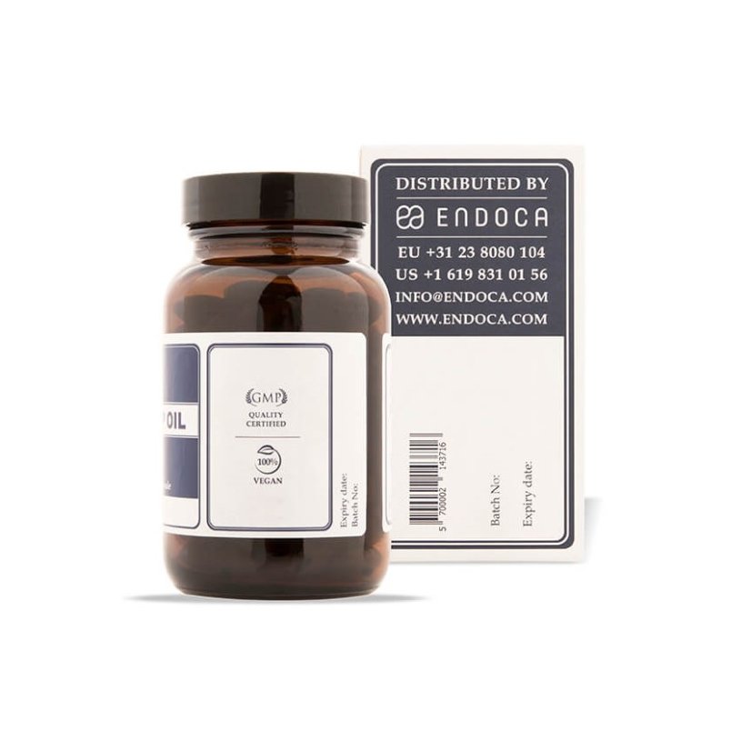 Endoca RAW Capsules d'huile de chanvre 1200 mg CBD + CBDa, 120 pcs