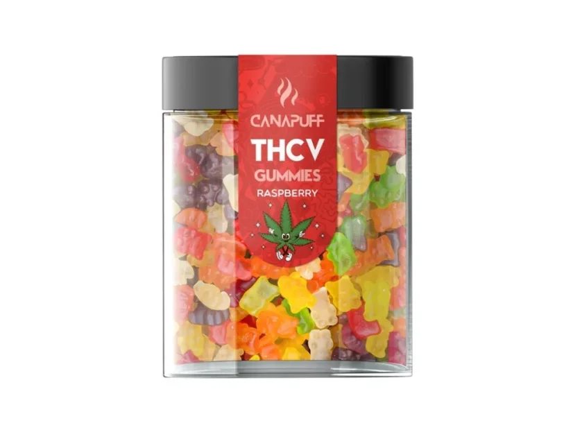 CanaPuff THCV Gummies Himbeere, THC 0 %, 10 - 50 Stück