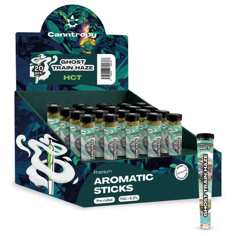 Canntropy HCT Prerolls Ghost Train Haze, Display box 20 pcs