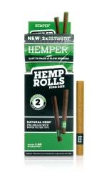 HEMPER Hamp Rolls King Size med papirspids 2 stk. - Naturlig