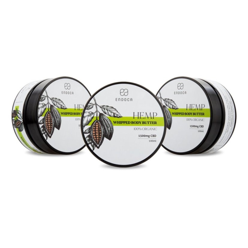 Endoca Hamp Pisket Body Butter 450 mg CBD, 30 ml