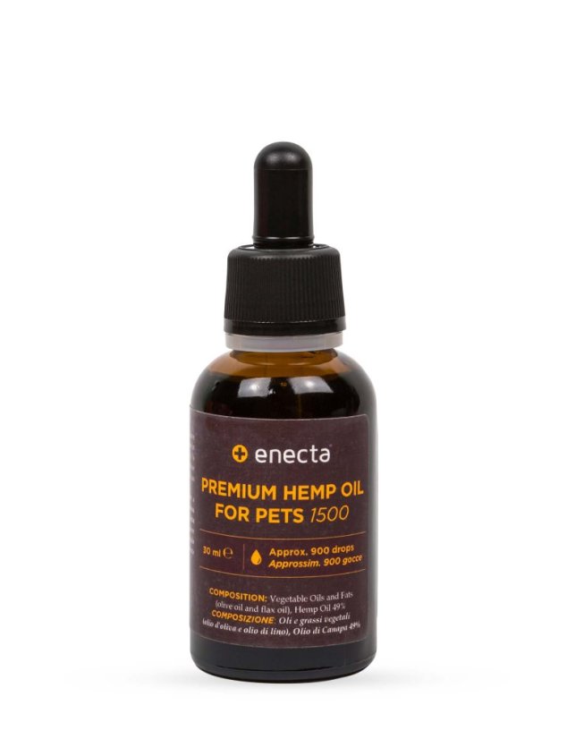 Enecta Chanvre CBD pétrole pour les animaux 5%, 4500mg, 90 ml