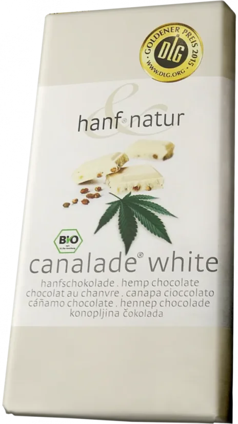 Canalade Bio Chocolat Blanc Chanvre Bio - Carton (10 barres)