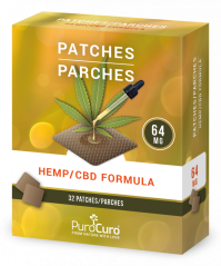 PuroCuro 64 mg hamp CBD Formula plastre, 32 stk, 2048 mg