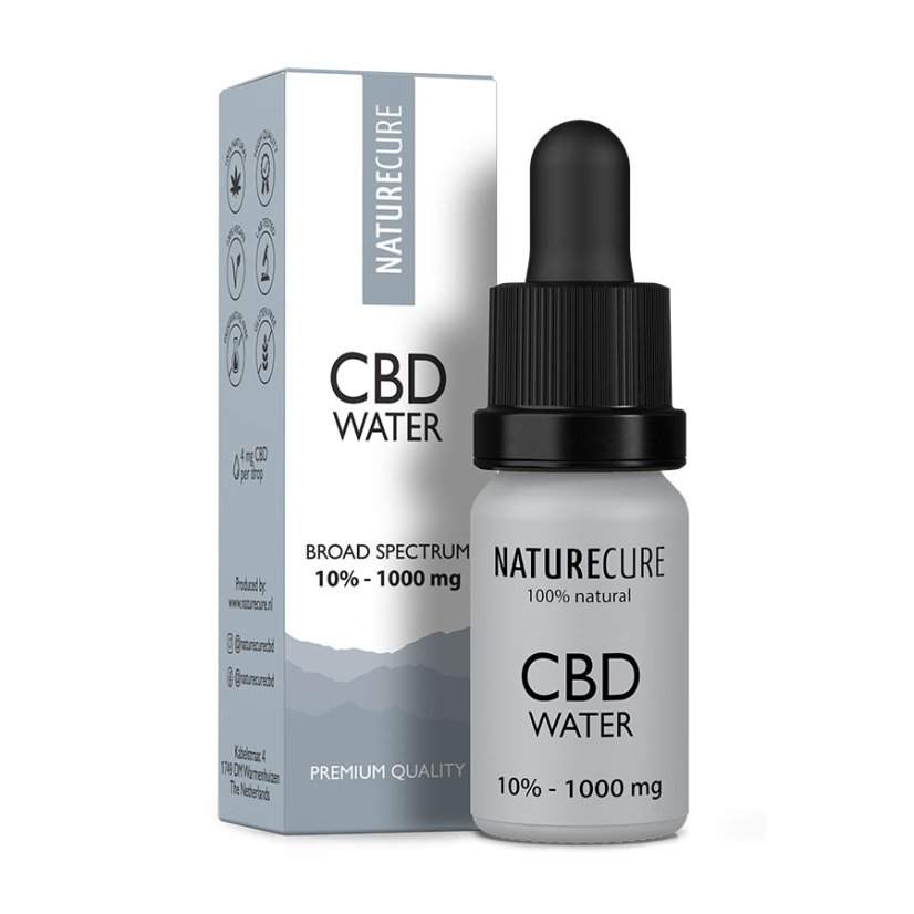 Nature Cure Soluble dans l'eau CBD 10%, 10 ml, 1000 mg