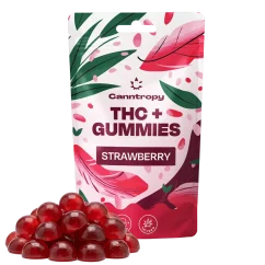 Canntropy THC+ Gumeni bomboni Jagoda, 30 kom x 5 mg, 150 g