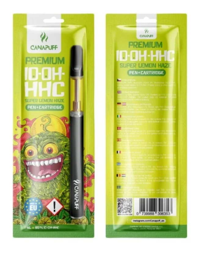 CanaPuff 10-OH-HHC Pen + kartuša Super Lemon Haze, 10-OH-HHC 95 %, 1 ml