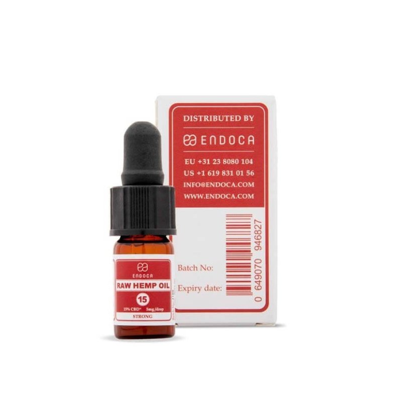 Endoca RAW Huile de chanvre 300 mg CBD + CBDa (15%), 2 ml