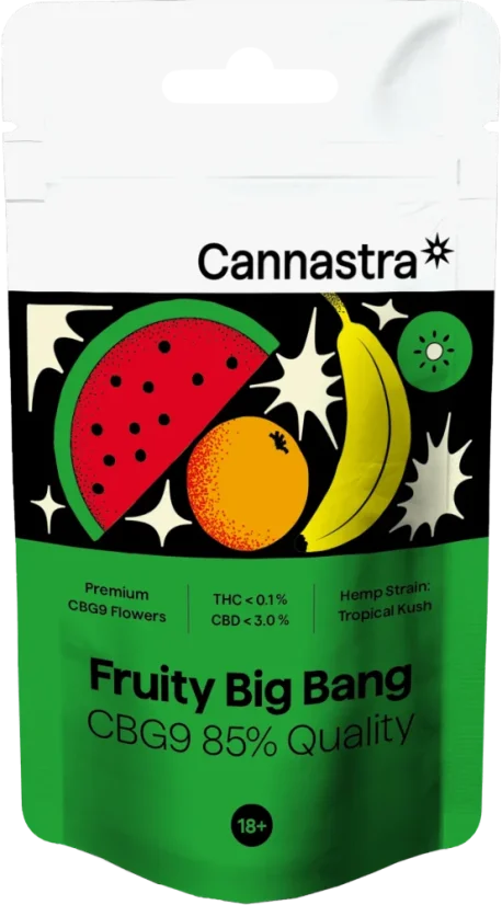 Cannastra CBG9 Blüte Fruity Big Bang, CBG9 85% Qualität, 1g – 100g