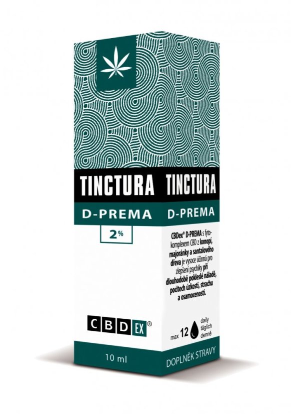 CBDex Tinctura D-PREMA 2%, 200 mg, (10 ml) CBDex Tinctura D-PREMA 2%, 200 mg, (10 ml)