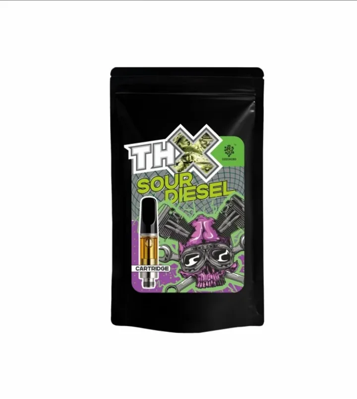 Cartuș Czech CBD THX Sour Diesel, THX 88 %, 2 ml