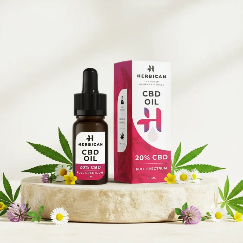 Herbican täyden spektrin CBD-öljy, 20 %, 10 ml