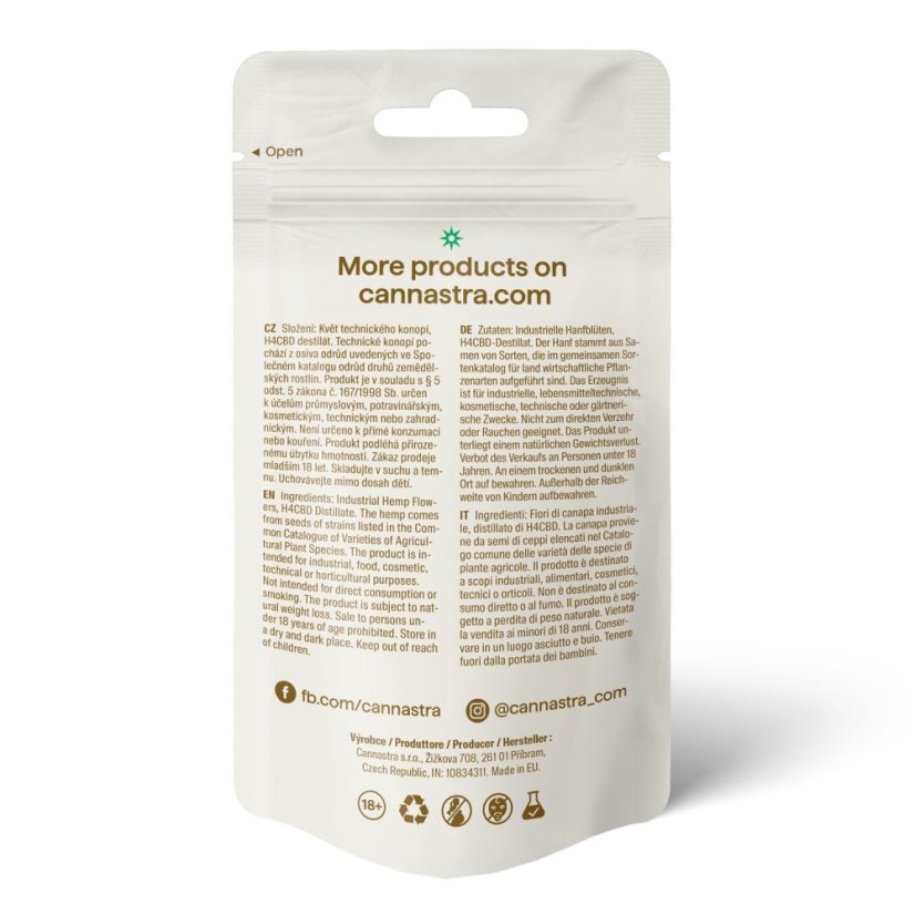 Cannastra H4CBD Blume Flow Rider (Alien OG) 50%, 1 g - 100 g
