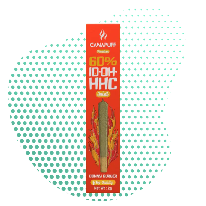 CanaPuff Donny Burger pré-roulé 10-OH-HHC, 10-OH-HHC 60 %, 2 g