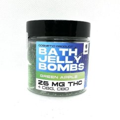 Czech CBD BOMBES DE GELÉE DE BAIN AU THC Pomme verte, 15 pièces x 25 mg, 375 mg de THC, 150 g