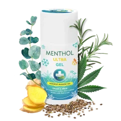Annabis MENTHOL ULTRA GEL – MASAŽNI GEL Z DVOJNIM UČINKOM, 90 ml