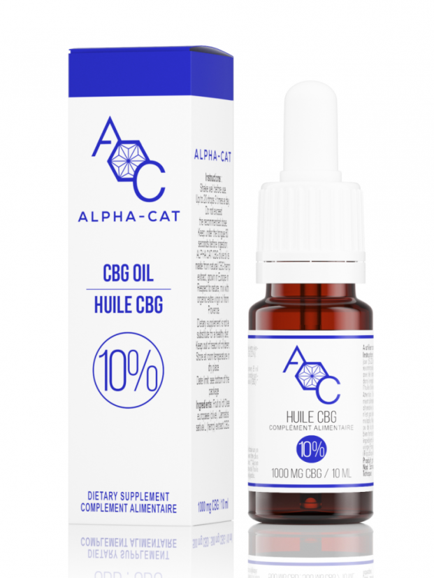 Alpha-CAT CBG CBG Ulei de cânepă 10%, 3000mg, 30 ml