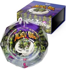 Best Buds Krištolinė peleninė su dovanų dėžute, Alien OG