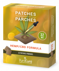PuroCuro Hanf CBD Pflaster, 1024 mg, 32 ks x 32 mg, (33 g)