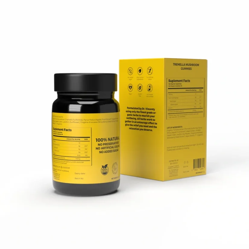 Endoca Gommes au champignon Tremella, 50 mg de CBD, 30 pièces, 60 g