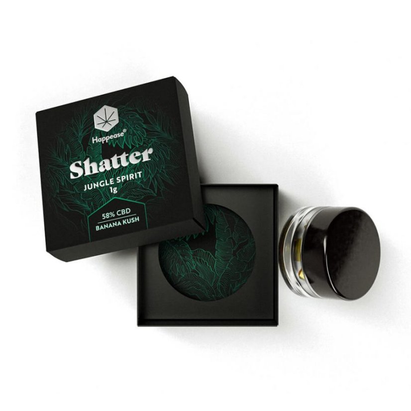 Happease - Estratto Jungle Spirit Shatter 58% CBD, 1 g