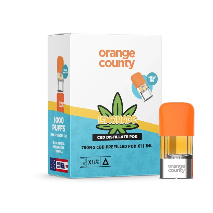 Cartouche pré-remplie Limonade de l'entreprise CBD locale, 1 ml