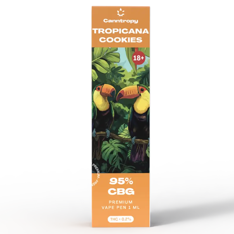Canntropy CBG Vape Pen Tropicana Cookies, 95 % CBG, 1ml