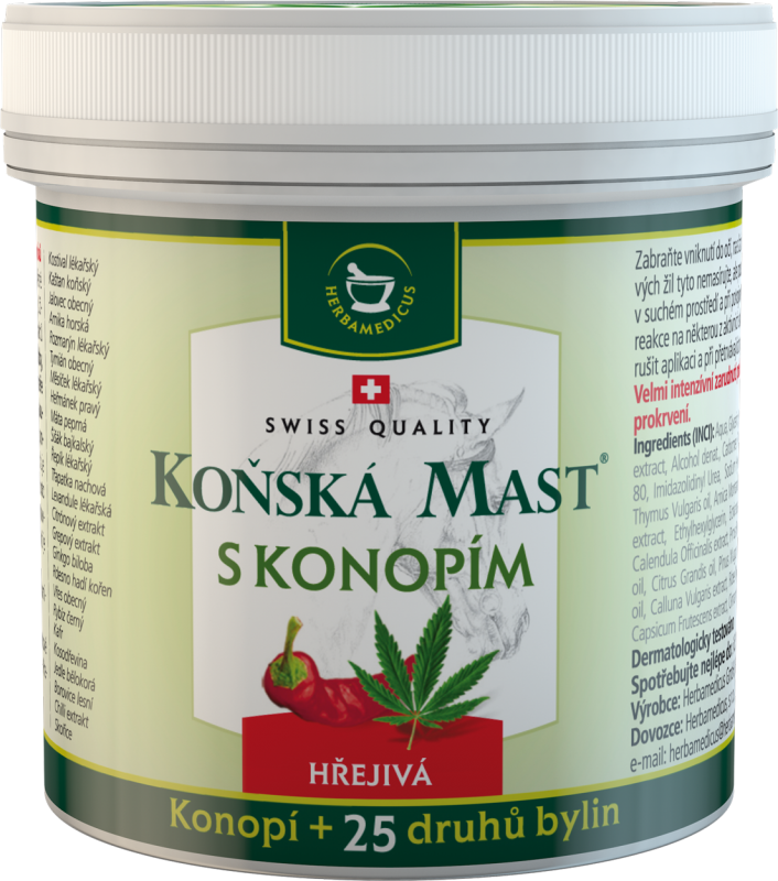 Herbamedicus Horse Balsam με θέρμανση κάνναβης 250 ml