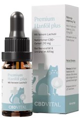 CBD Vital Hanföl / Lachsöl für Katzen mit 2,1% CBD, 210 mg, (10 ml)