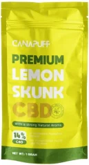 CanaPuff CBD kaņepju ziedu citronu skunkss, CBD 14%, 1 g - 10 g