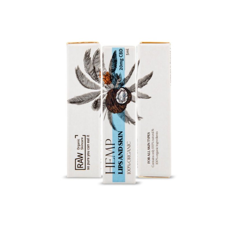 Endoca Balsam pentru buze și piele 20 mg CBD, 5 ml