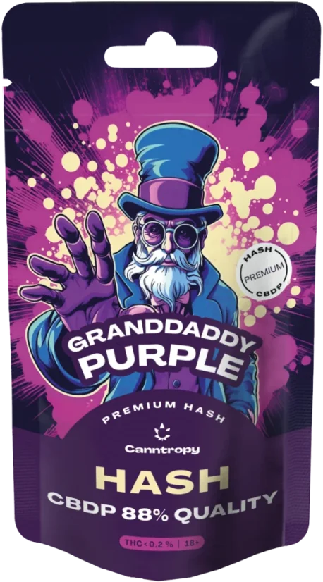 Canntropy CBDP Hash Granddaddy Purple, CBDP 88% qualità, 1 g - 100 g