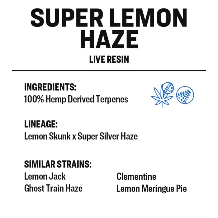 True Terpenes Levende Resin Super Lemon Haze (2 ml - 960 ml)