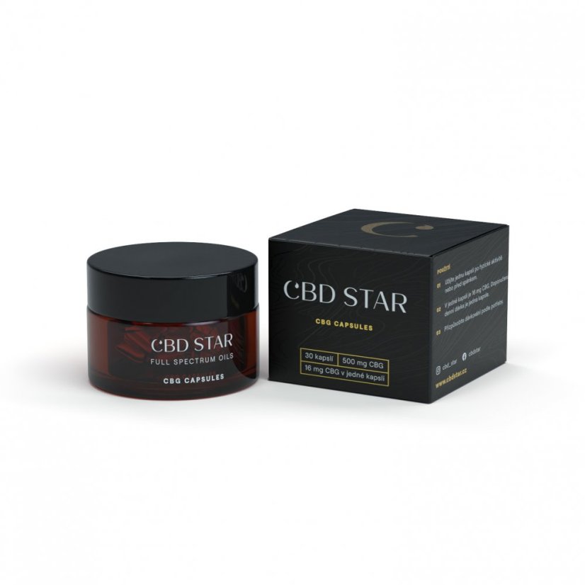 CBD Star - Hanf CBG Kapseln 5%, 500 mg, 30x16 mg, (90 g)