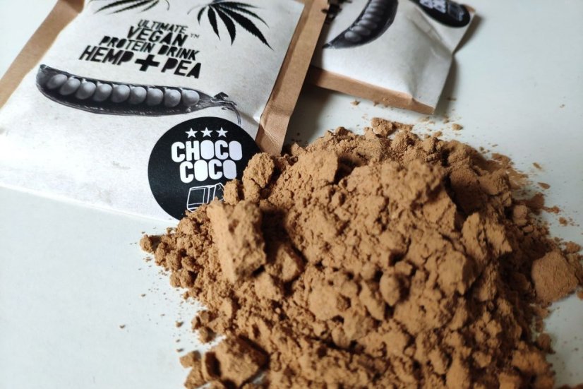 SUM ULTIMATE VEGAN Boisson Protéinée Chanvre + Pois CHOCO COCO, 30 g - 1 portion