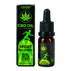 Euphoria CBD ulje 5% s terpenima 10 ml, 500 mg - Sport Recovery