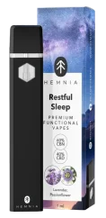 Hemnia Prämie funktioneller Vape Pen Restful Sleep, 40 % CBD, 60 % CBN, Levander, Passionsblume, (1 ml)