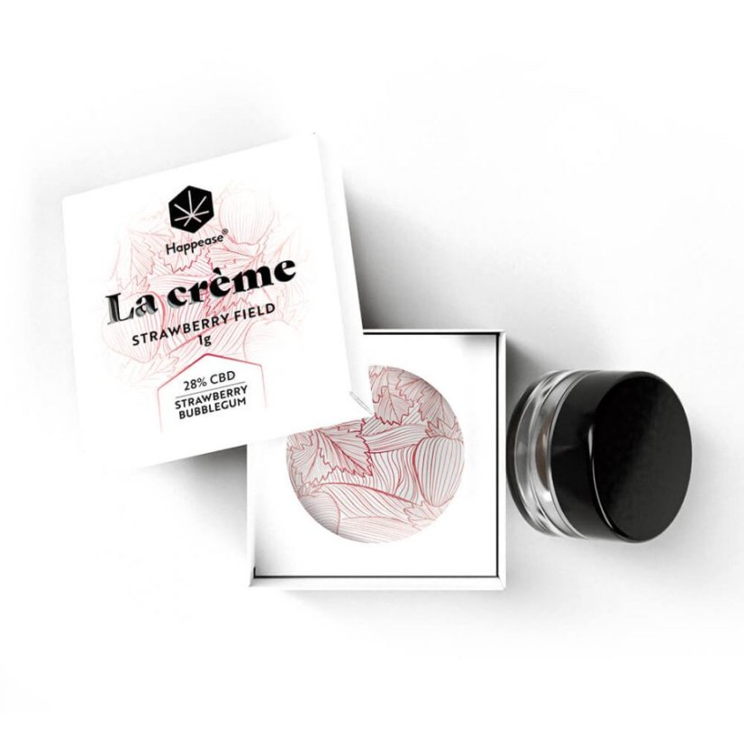 Happease - Extrait Strawberry Field La Crème 28 % de CBD, 1 g