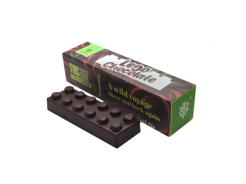 Czech CBD THC Odyssey chocolat lego, 40 mg de THC