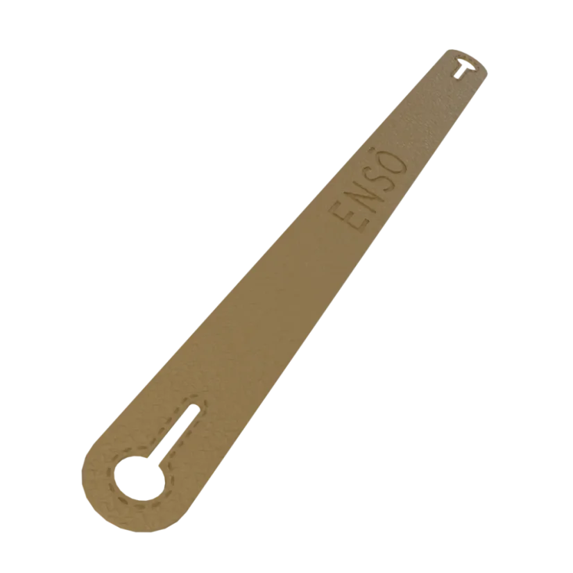 Bracelet de remplacement en cuir beige ENSŌ
