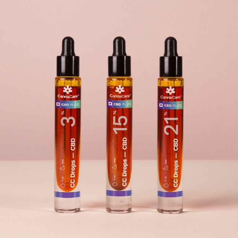 CannaCare CC kapky s CBD 15 %, 7 ml, 1050 mg