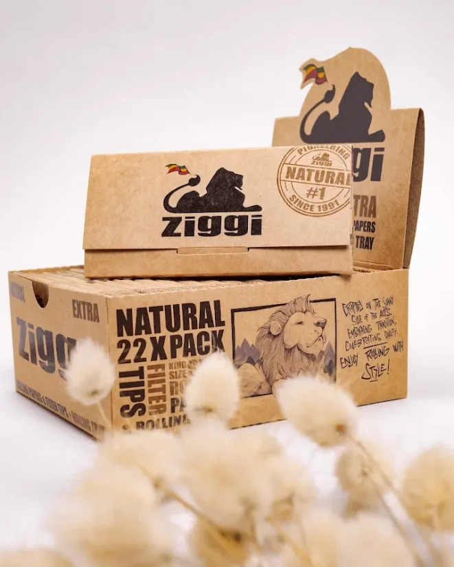 Ziggi Natural Extra, 32 feuilles à rouler + 32 filtres en carton