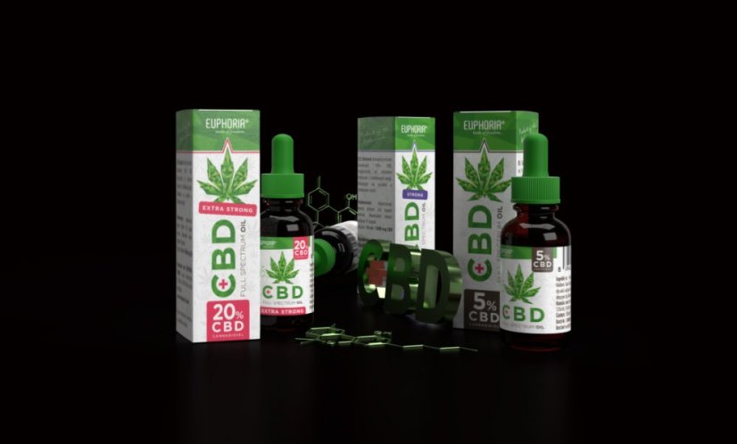Euphoria Huile de CBD 10%, 10 ml, 1000 mg