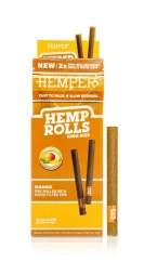HEMPER Hamppupaperit King Size Paper Tipillä 2kpl - Mango