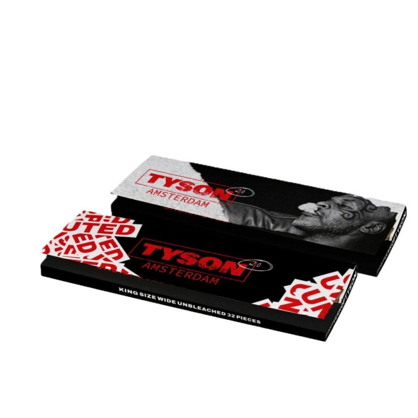 Tyson 2.0 Feuilles à rouler Kingsize larges, non blanchies