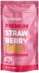 CanaPuff Bunga Rami CBD Stroberi, CBD 13%, 1 g - 10 g