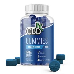 CBDfx Gomas veganas multivitamínicas CBD para Homens, 1500mg, 60 peças